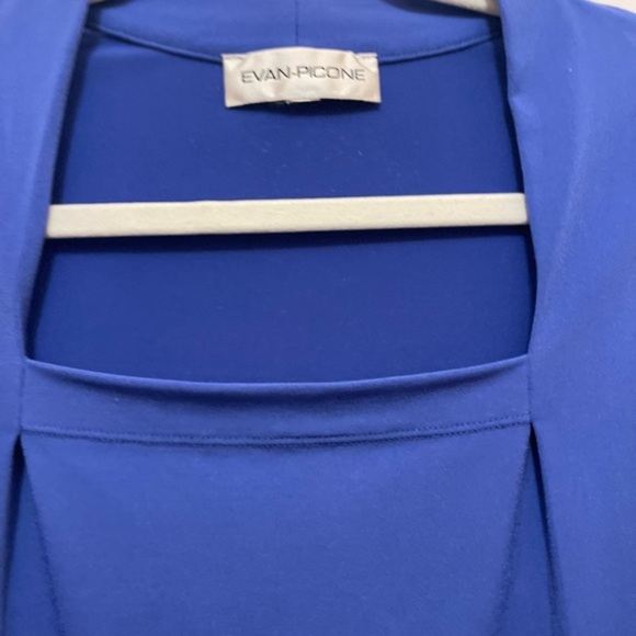 Evan-Picone Blue Top Size M - Picture 3 of 4